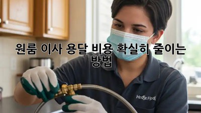 원룸 이사, 용달 비용 확실히 줄이는 방법!